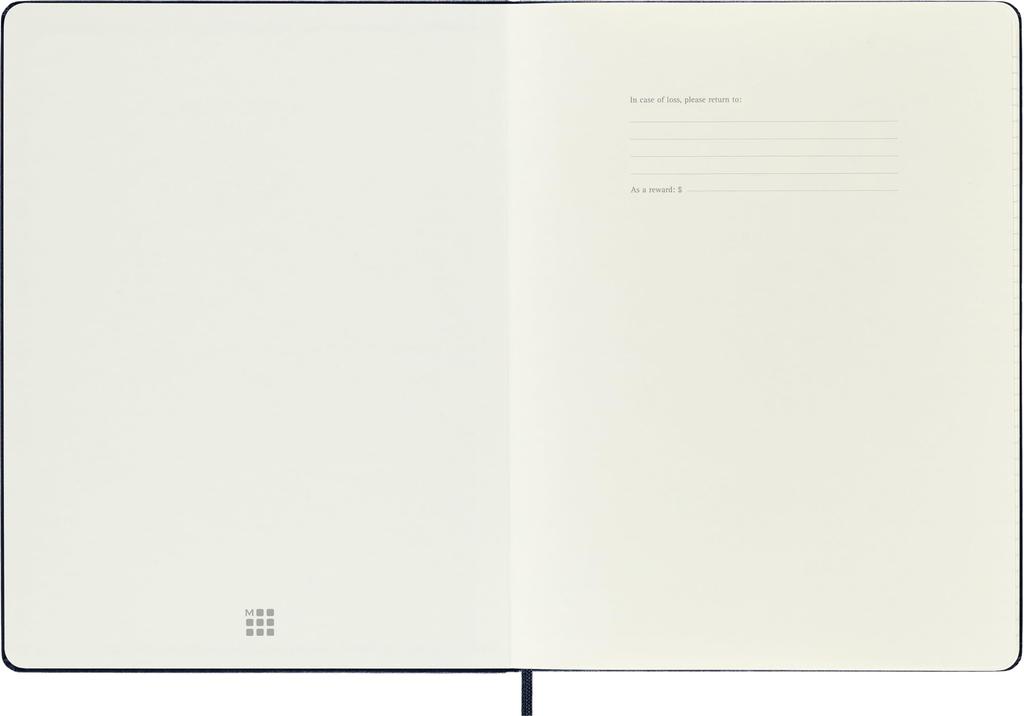 Moleskine 2026 January Weekly XL Size W x 25cm Sapphire DHB2012WN4Y26 Planner, Start, 12-Month Diary, (19cm H), Hardcover, Blue,