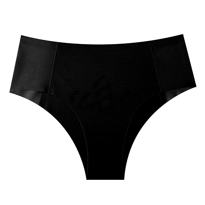 Lady Spring and Summer Sexy Hollow Out Pure Color Ice Silk High Play Without Trace One Piece Type Briefs