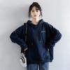 Fleece Thickened Sweater Women's Letter Printing Autumn and Winter Long-sleeved Casual and Thin Korean Version of Versatile Simple