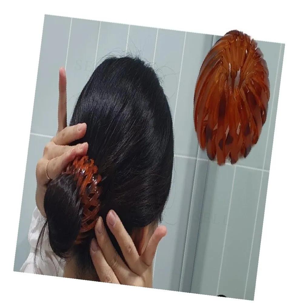 Updo bun hair clip, orange hair clip, updo hair clip, bun hair clip