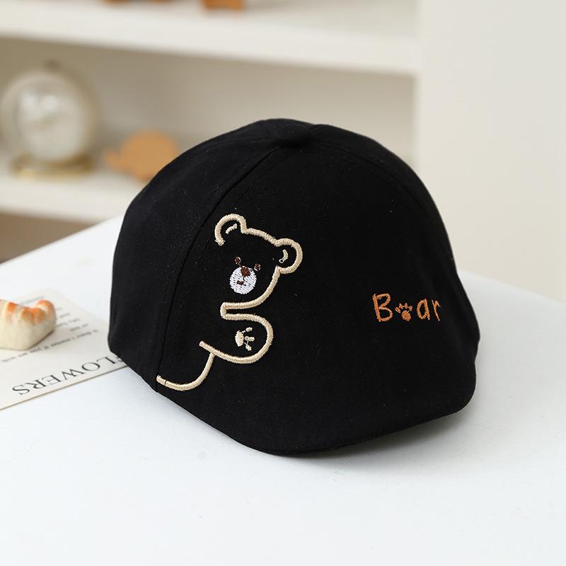 Children's Spring & Autumn Korean-Style Versatile Beret Hat - Trendy Duckbill Cap for Boys & Girls