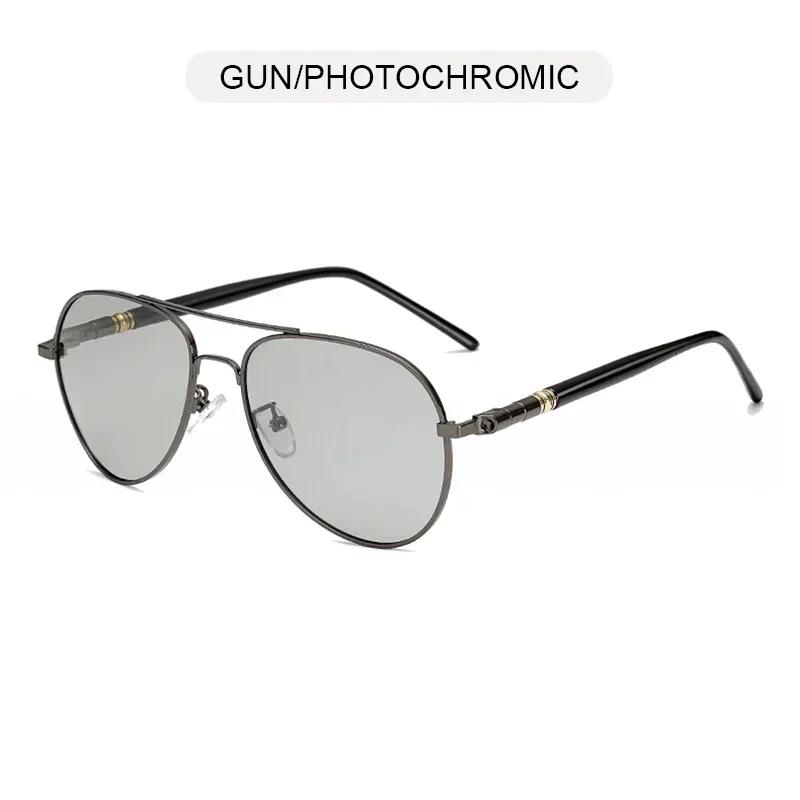 Fashion Retro Night Vision Sunglasses Multifunctional Uv400 Sports Sun Glasses Photochromic Car Driving Shades For Men