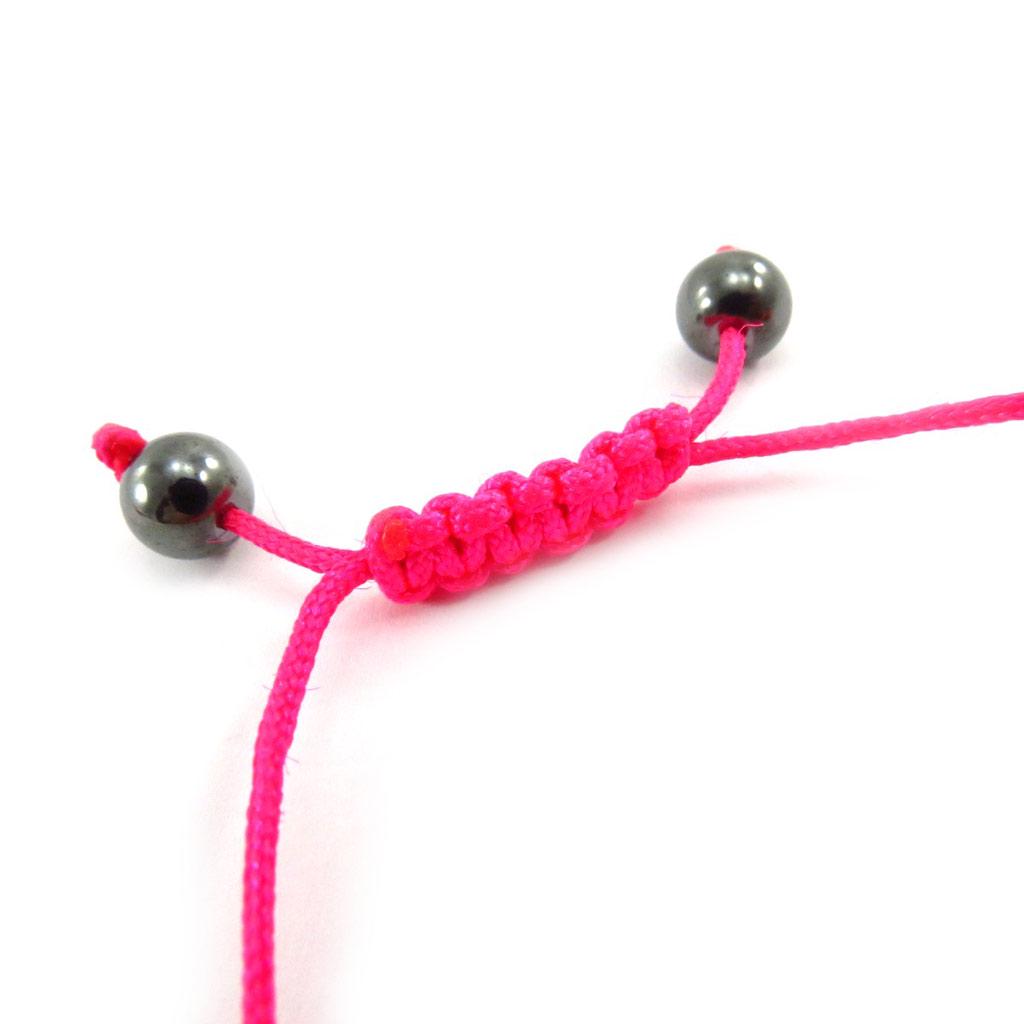 Les Trésors De Lily [J6314] - Brățară etnică 'Shambhala' roz