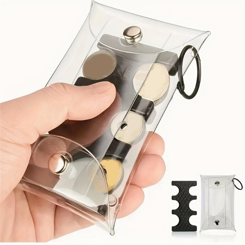 Portachiavi trasparente porta monete organizer porta monete portafoglio porta monete yen giapponesi portafoglio borsa porta soldi custodie per carte