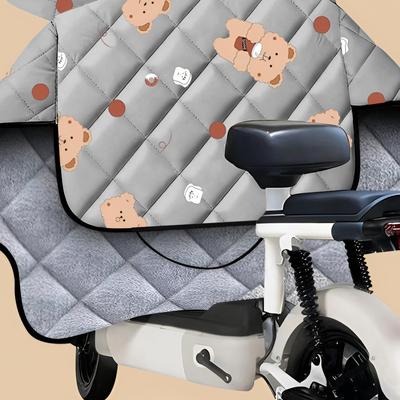 Univerzální fleecem podšitý voděodolný větruodolný motocyklový kryt pro zimu a podzim