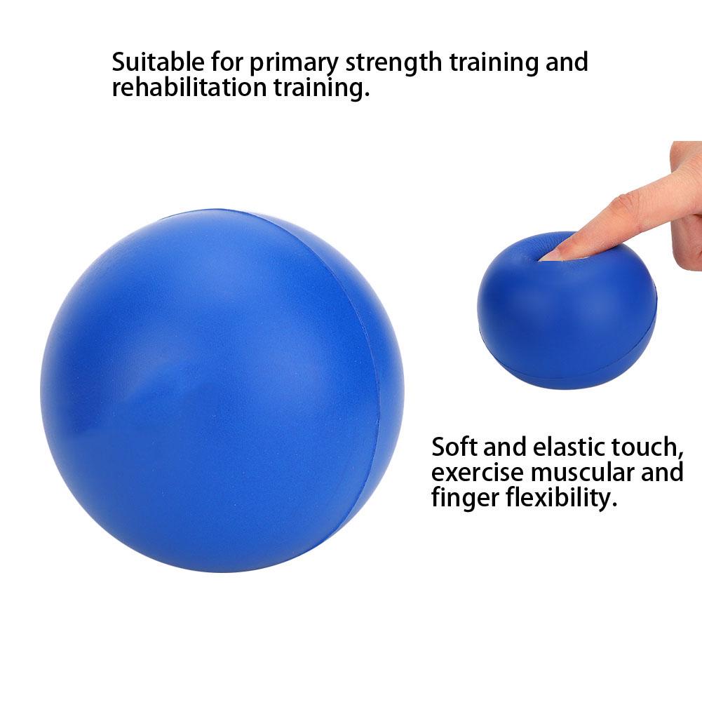 2pcs Silicone Grip Ball Massage Therapy Hand Finger Strength Exercise Stress Relief Ball