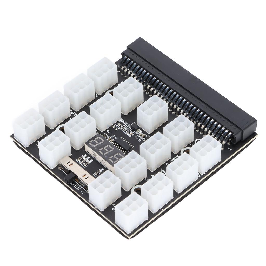 Server Power Converter Board 12V MOS LED Display Stable Safe Power Supply Board Adapter for Server Power