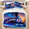 Cruz Azul Pattern Bedding Quilt Set Quilt Cover Pillowcase Home Decoration Birthday Gift (1 * duvet cover + 2 * pillowcase, without core)