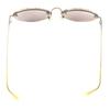 Very Good JEAN-PAUL GAULTIER sunglasses Old logo engraved half rim gold mens 56-3175 Used