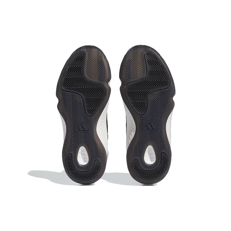 Adidas Adizero Select Fashion Versatile Non-Slip Durable Lightweight Mid-Top Basketball Shoes Unisex Sneakers White Black Silver IE9322