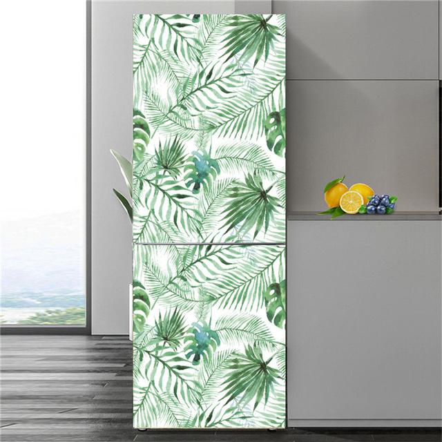 

Вода Лотос наклейка на холодильник клей водостойкие 3D обои статуя Будды башня пейзаж дверной плакат домашний декор настенные наклейки 60x180cm(1 pcs)