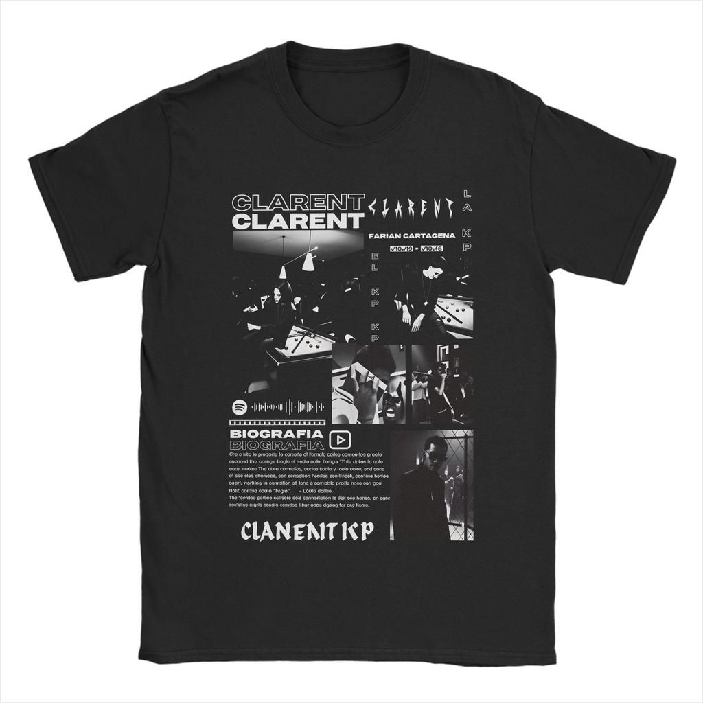 Unisex Rapper CLARENT Album T Shirt 100 Cotton Tops Vintage Short Sleeve Round Neck Tees Printed TShirts