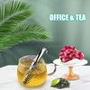 3 Pcs Tea Infuser and 1 Brush Stainless Steel Tea Infuser Stick Pipe Tea Infuser for Loose Tea Leaf Tea Infusers Pen with Hook