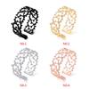 Lovely Women Hollow Flower Rings Cute Copper Girl Adjustable Rings Prom Wedding Night Party Jewelry