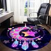 1PC Dreamcatcher Stars Office Round Area Rug, Indoor Mat Suitable ForOffice, Under Office Chairs Bedroom Living Room Home Decor, Room Deco, D148