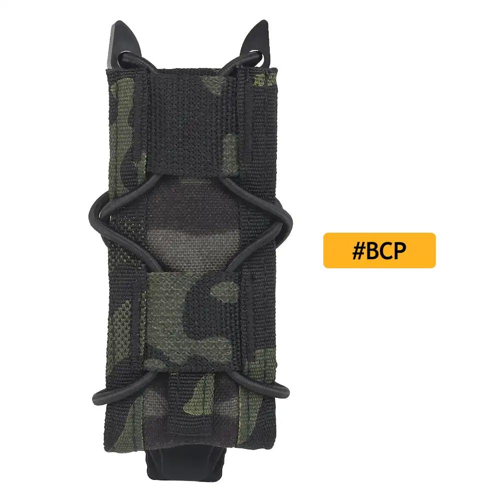 9mm Tactical Magazine Pouch Hunting Single Magazine Bag Outdoor Molle Flashlight Pouch Torch Holder Hunting Knife Holster Bag