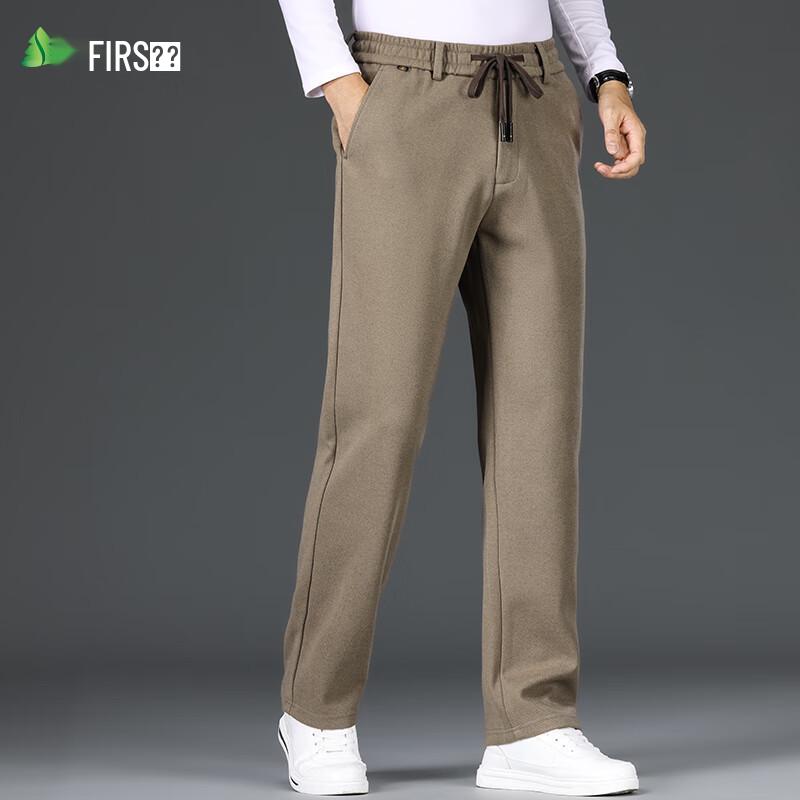

Shanshan Men s Brushed Thick Straight-Leg Casual Pants 5XL
