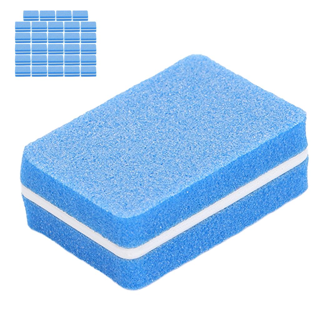 30 Stück Nagelpufferblock Professioneller Salon Mini Tragbarer Nagelpolier-Schleifblock Manikürewerkzeug Blau