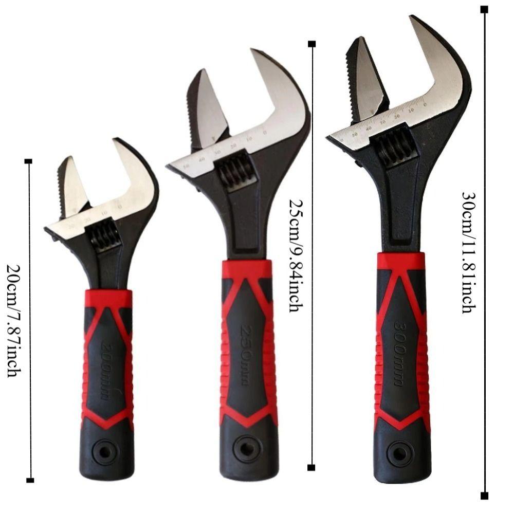 Large Opening Bathroom Wrench Sturdy Plumbing Wrench Adjustable Spanner  Tubing Hand Tool