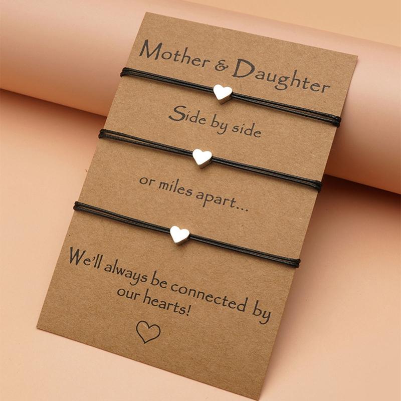 Bff Matching Bracelet for 2/3 Relationship Bracelets with Heart Charm Pendant for Creative Jewelry for Best Friends Coup