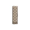 Gucci Oval Double G Leather Tag Canvas Mini Shoulder Crossbody Bag Women Handbags Beige Ebony 723129-92TCG-8563