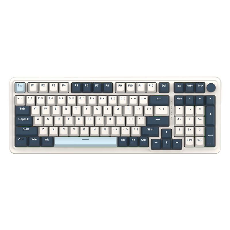 Red Dragon KS99 Tri-mode Wireless RGB Backlit USB-C Mechanical Keyboard Custom-built Full-key Hot-swappable Switches Gaming