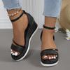 Fashion Summer New Super High Heel Women Sandals Women's Versatile Platform Flatform Shoes with A Straight Strap Sandals High Heels