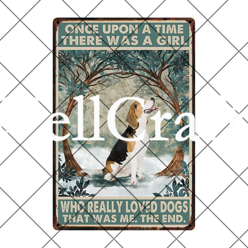 [ Wellcraft ]  Beagle Dog Are My Friend Beer Coffee Bath Shop Art Metal Tin Sign Wall  Poster Iron Painting Pub D-12 20*30 CM