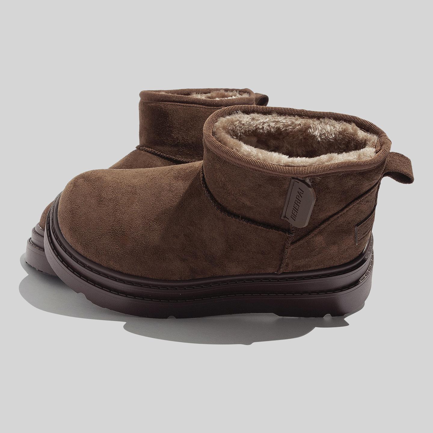 Winter new velvet warm thick-soled heightening snow boots casual ins warm two cotton shoes 36