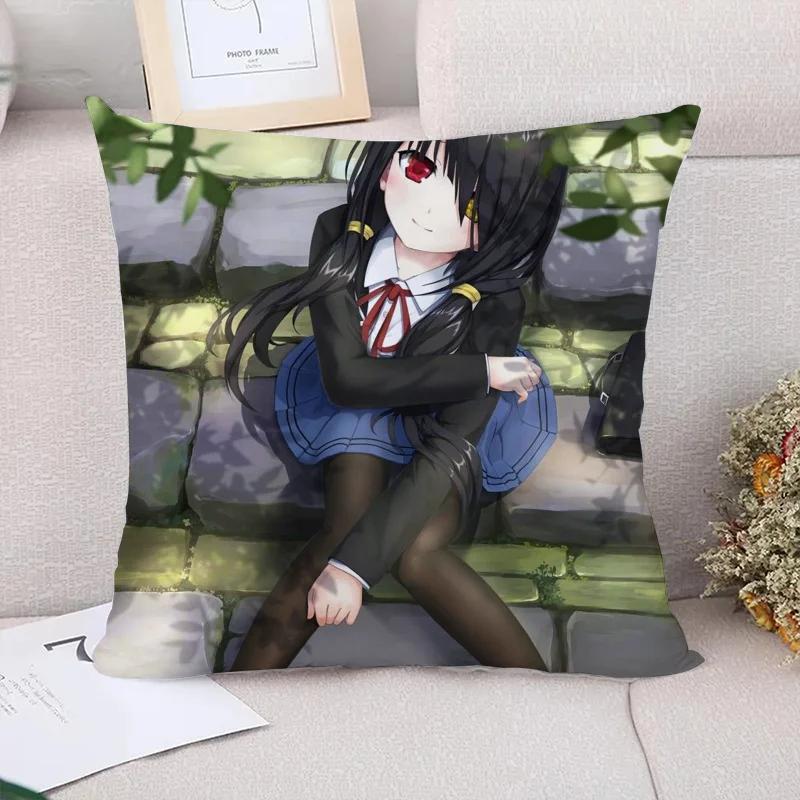 Cushion Cover Tokisaki Kurumi Decorative Pillowcase Decor Pillowcases for Pillows X Pilow Cases Sofa Cushions