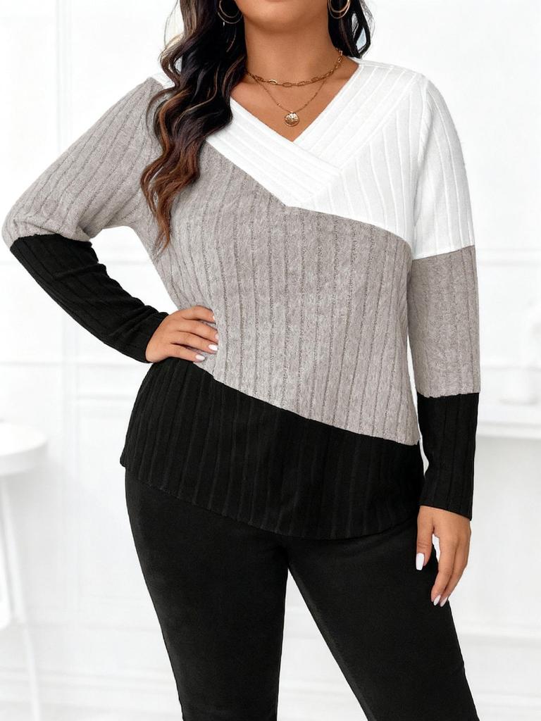 Plus Size Women's Knitwear: 2025 Autumn/Winter New Arrivals - Extra Large Japanese Korean Casual Styles