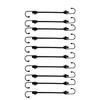 24 Inch Bungee Cords With Hooks Heavy Duty Elastic Tie Down Straps For Tarps Luggage Tent Bike Camping Garden
