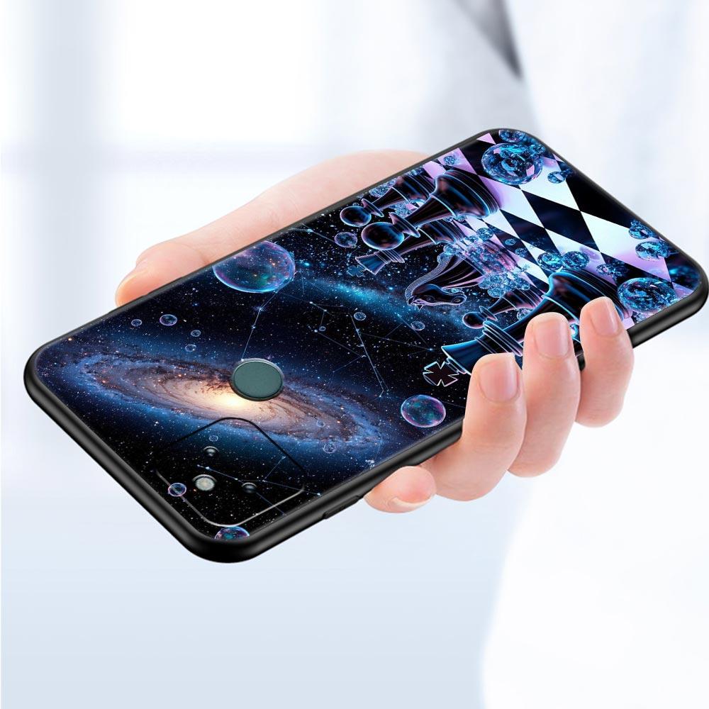 Universe Starry Sky Moon Phone Case Cover for Google Pixel 10 9 8 7 6 9A 8A 7A 6A Pro Shockproof Soft TPU 9 Pro XL Shell Capas