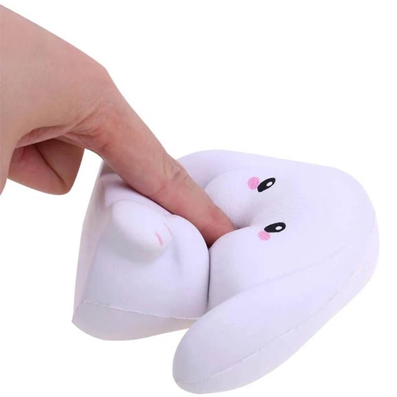 4in Fidget Vent Ball Toy Hand Squeeze Bunny Novelty Realistic Rabbit Toy Toddler Gift Stress Relief Waterproof Bath Toy