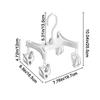 360° Rotatable Underwear Drying Rack Efficient Pants Hanger H Shaped Trouser Hanger  Skirts