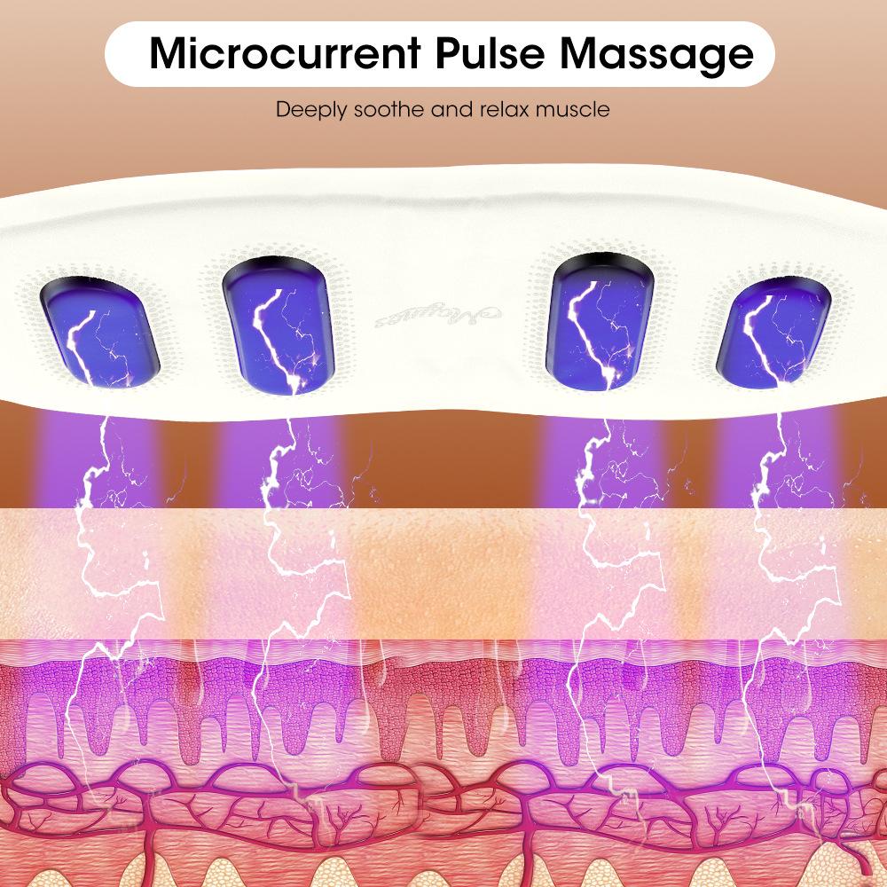Smart EMS Lumbar & Abdominal Massager with Heating and Microcurrent Therapy