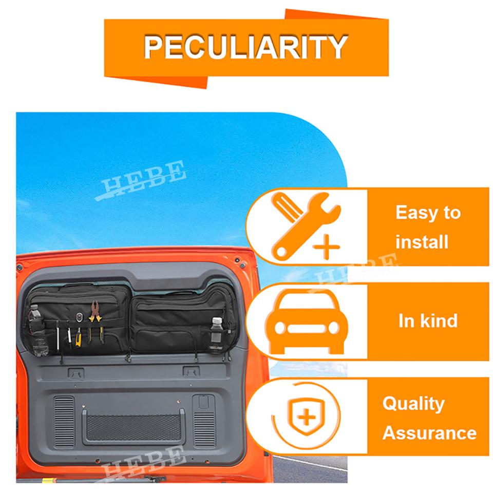 HEBE Oxford Cloth Tailgate Storage Bag Fit for GWM Tank 300 2021 2022 2023 2024 2025 Accessories