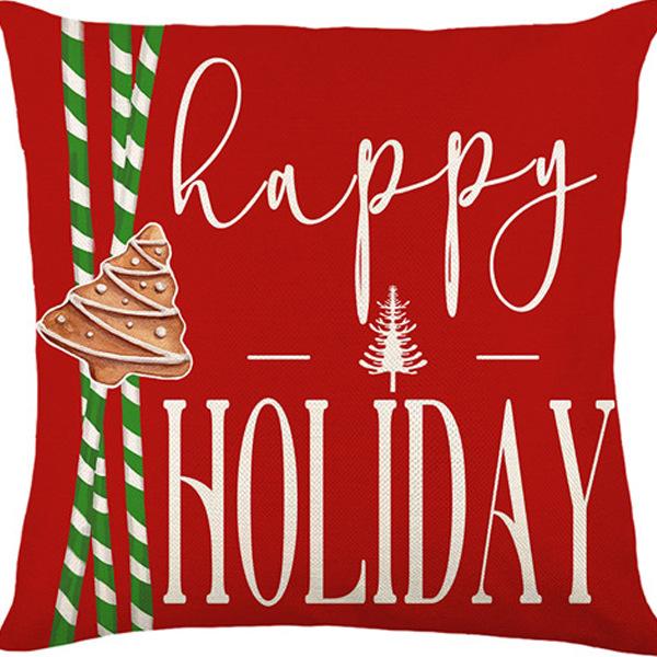 Federa Cuscino con Stampa Natalizia Decorazione Soggiorno Casa Babbo Natale Abbraccio Nuovo Divano Cuscino di Natale