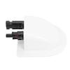 Solar Cable Gland Entry Housing Weatherproof ABS Solar Double Cable Entry Gland for Roof Panels On RV Boat Camping Vehicle