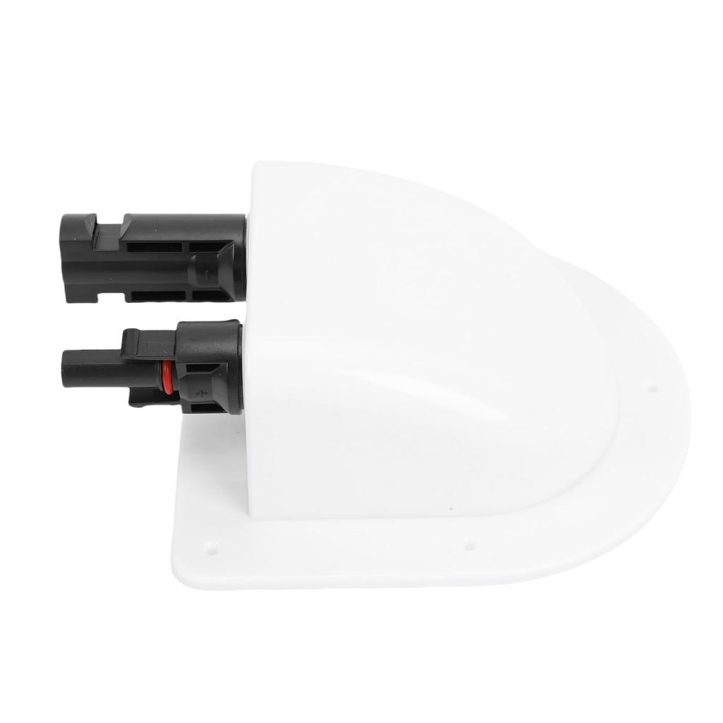 Solar Cable Gland Entry Housing Weatherproof ABS Solar Double Cable Entry Gland for Roof Panels On RV Boat Camping Vehicle