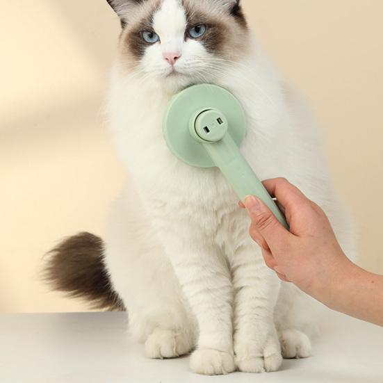 Spazzola per toelettatura gatti Spazzola autopulente per capelli Anti-annodamento Strumento portatile Pettine per massaggio corpo animale domestico