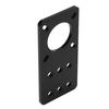 NEMA 17 Anodized Aluminum Stepper Motor Mounting Plate 3D Printer Accessories(Black)