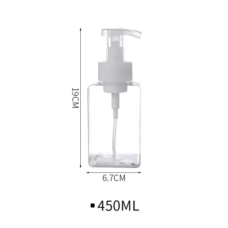 1-4 PCS Bathroom Press Type Foaming Bottle Dispenser Hand Foam Empty Bottle Facial Cleanser Travel Household Shower Gel Portable