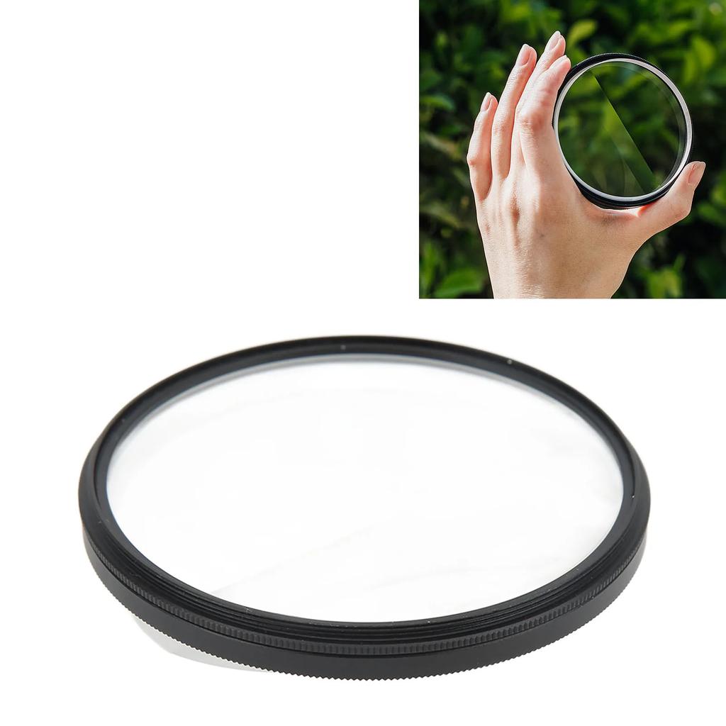 Camera Lens Effect Filter Double Sided Camera Filter 77mm Fractals Photography Prism with Ghost Effect for Selfie Video Shooting