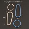 Multifunctional Titanium Alloy Key Rings Real EDC Tool  Male Creativity Gift