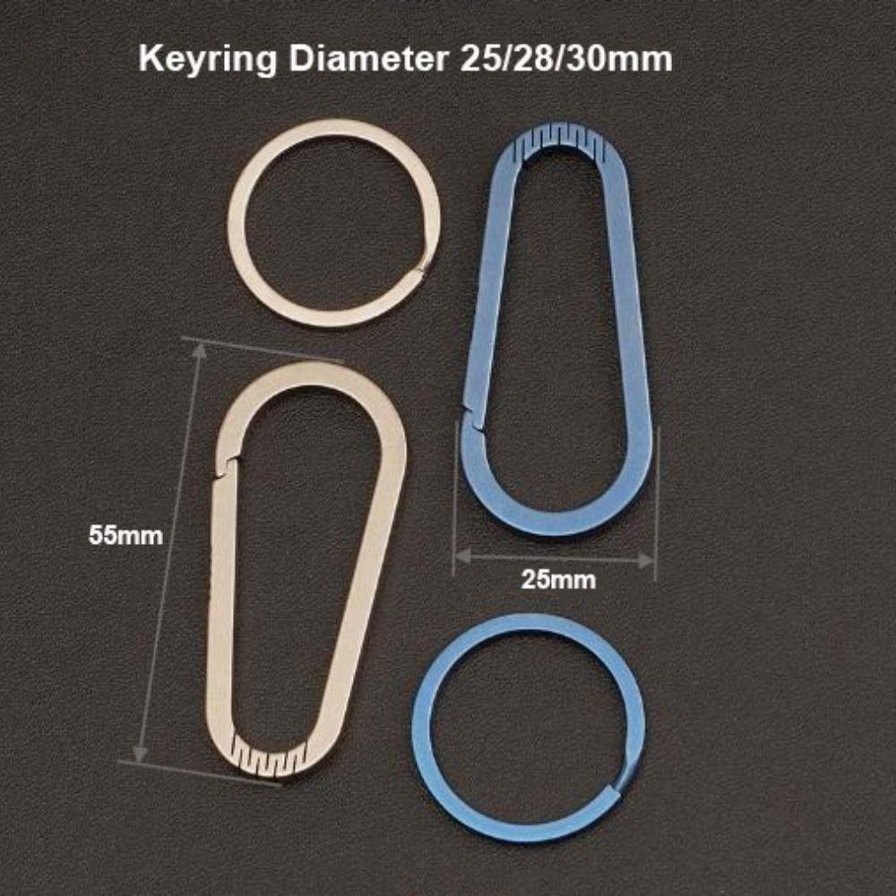 Multifunctional Titanium Alloy Key Rings Real EDC Tool  Male Creativity Gift