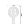 16Pcs Coffee Stencils Set Barista Cappuccino Art Templates Latte Foam Decor Tools Plastic Cake Decorating Kitchen Home Use