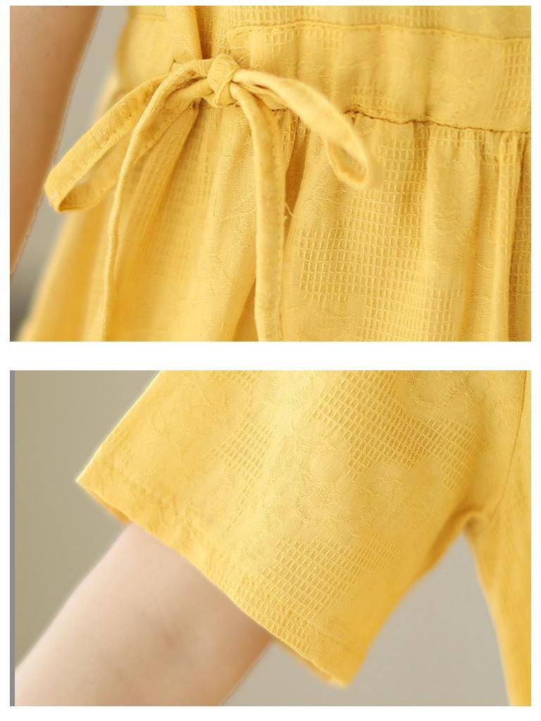 2025 Summer Retro Chinese Style Loose Jacquard Dress - Mid-Length Solid Color Skirt