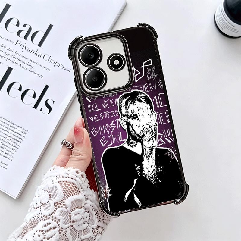 Lil Peep Hellboy Love Plating Phone Case For Xiaomi Redmi Note 14 15 Pro Plus 13 12 11 11S 11T 10 9S 9 5G Anti-Fall Airabag Cove