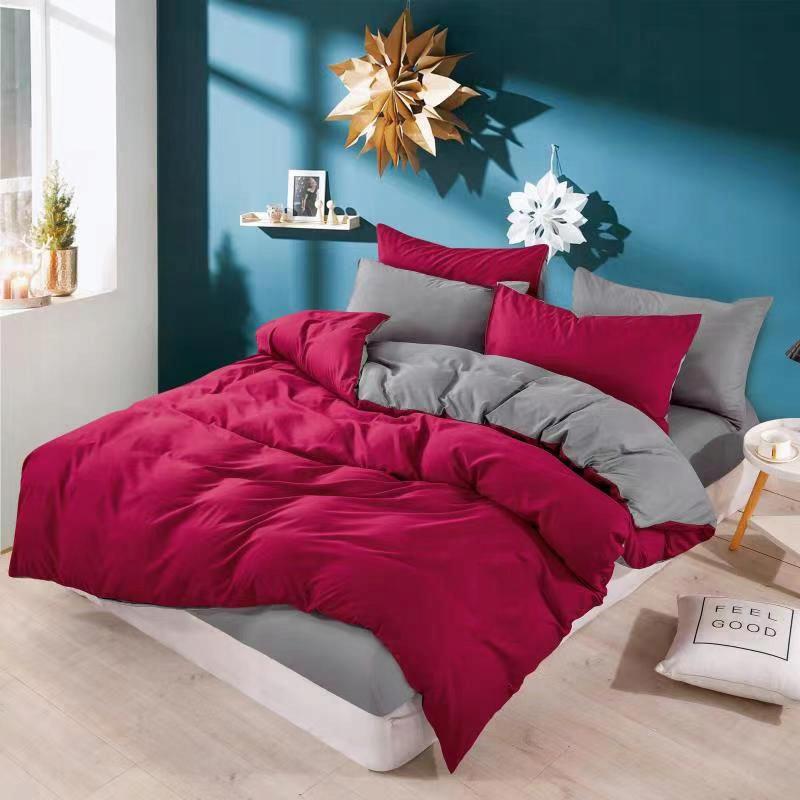 Bedding Set 200x220 Cm Pink Graphite Double-sided 3-piece Set Hit